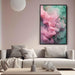 Pink and Emerald Abstract Swirls Print - Canvas Art Print by Kanvah