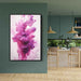 Magenta and Diamond Abstract Swirls Print - Canvas Art Print by Kanvah