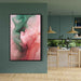 Pink and Emerald Abstract Swirls Print - Canvas Art Print by Kanvah