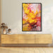 Cherry and Lemon Abstract Swirls Print - Canvas Art Print by Kanvah