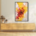 Cherry and Lemon Abstract Swirls Print - Canvas Art Print by Kanvah