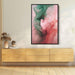 Pink and Emerald Abstract Swirls Print - Canvas Art Print by Kanvah