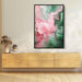 Pink and Emerald Abstract Swirls Print - Canvas Art Print by Kanvah