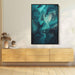 Teal and Mahogany Abstract Swirls Print - Canvas Art Print by Kanvah