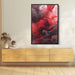 Vermilion and Quartz Abstract Swirls Print - Canvas Art Print by Kanvah