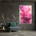 Magenta and Diamond Abstract Swirls Print - Canvas Art Print by Kanvah