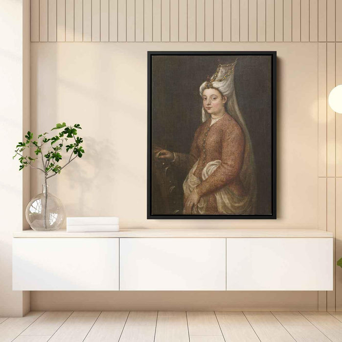 Cameria, daughter of Suleiman the Magnificent by Titian - Canvas Artwork