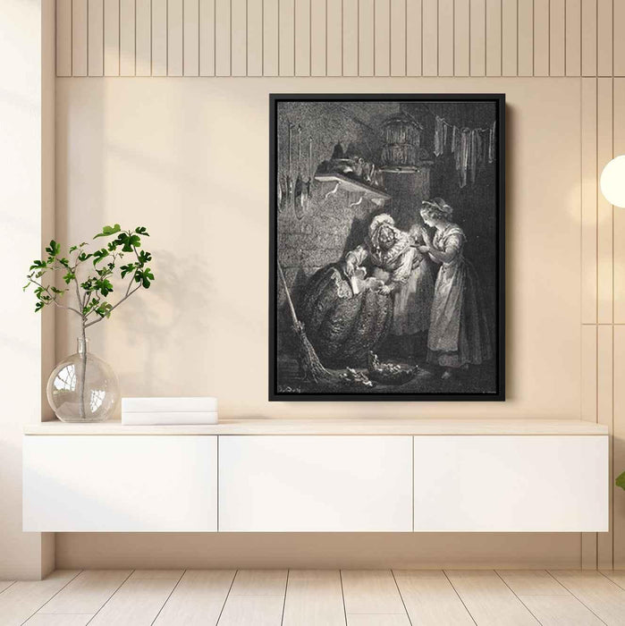 Cinderella by Gustave Dore - Canvas Artwork