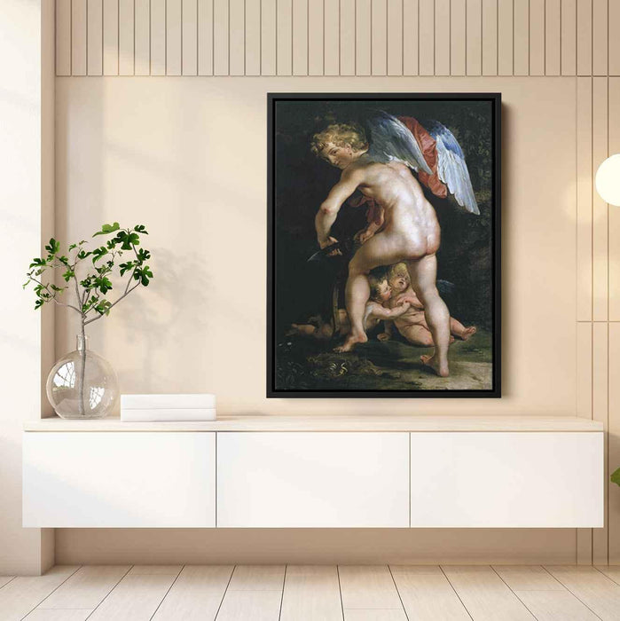 Cupid Making His Bow (1614) by Peter Paul Rubens - Canvas Artwork