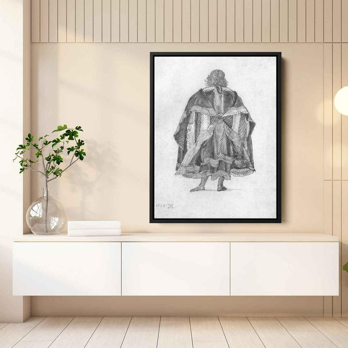 Design to a court dress by Albrecht Durer - Canvas Artwork