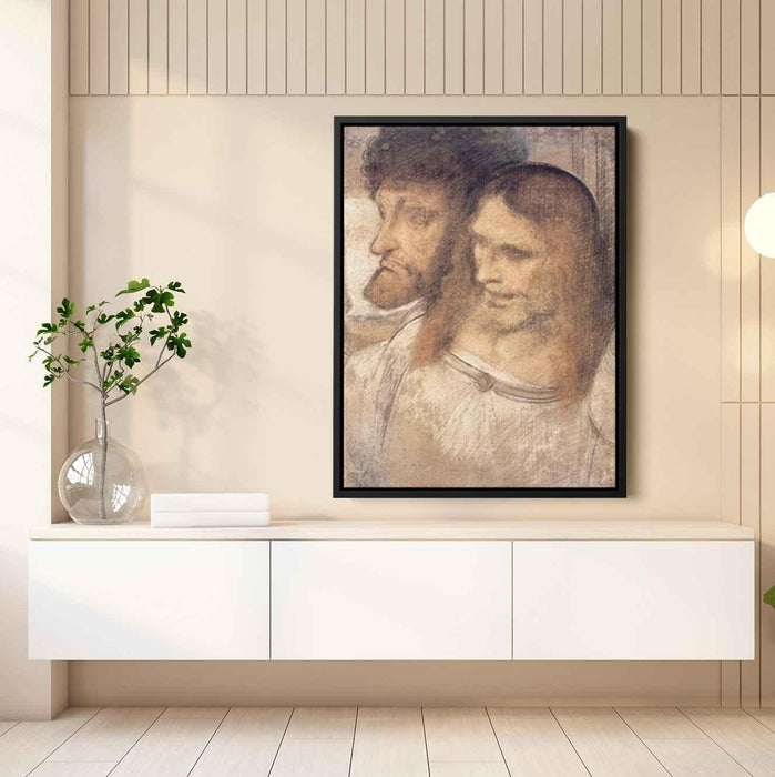 Heads of Sts Thomas and James the Greater by Leonardo da Vinci - Canvas Artwork