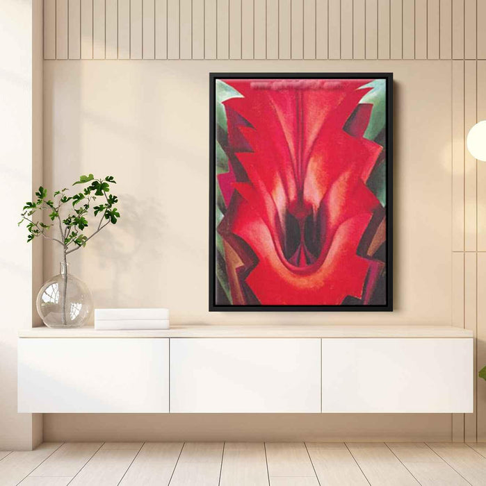 Inside Red Canna (1919) by Georgia O'Keeffe - Canvas Artwork