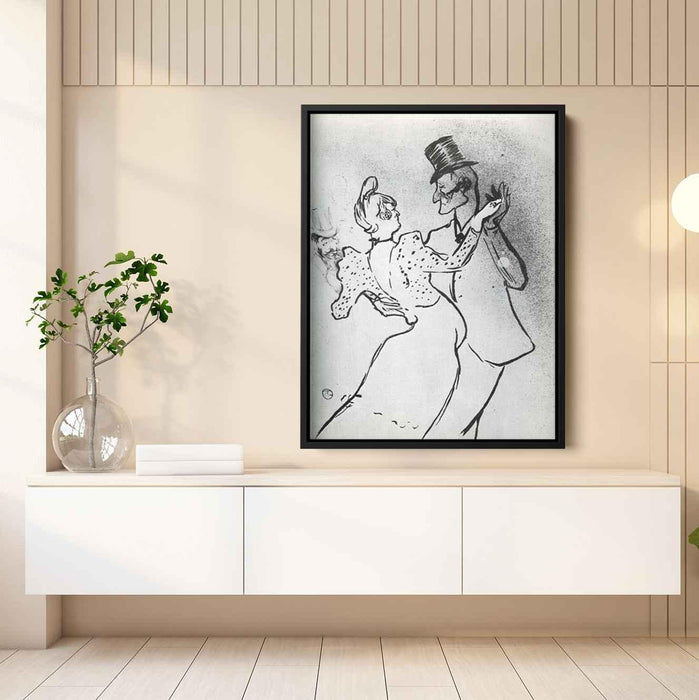 La Goulue and Valentin, Waltz by Henri de Toulouse-Lautrec - Canvas Artwork