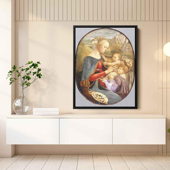 Madonna and Child with Two Angels by Sandro Botticelli - Canvas Artwork