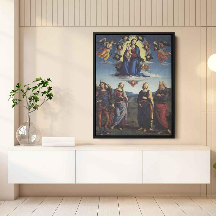 Madonna in Glory with the Child and Saints (1496) by Pietro Perugino - Canvas Artwork