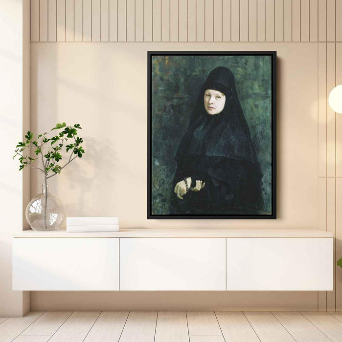 Nun (1878) by Ilya Repin - Canvas Artwork