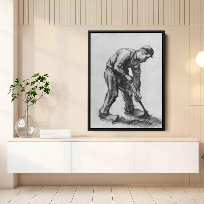 Peasant Boy, Digging by Vincent van Gogh - Canvas Artwork