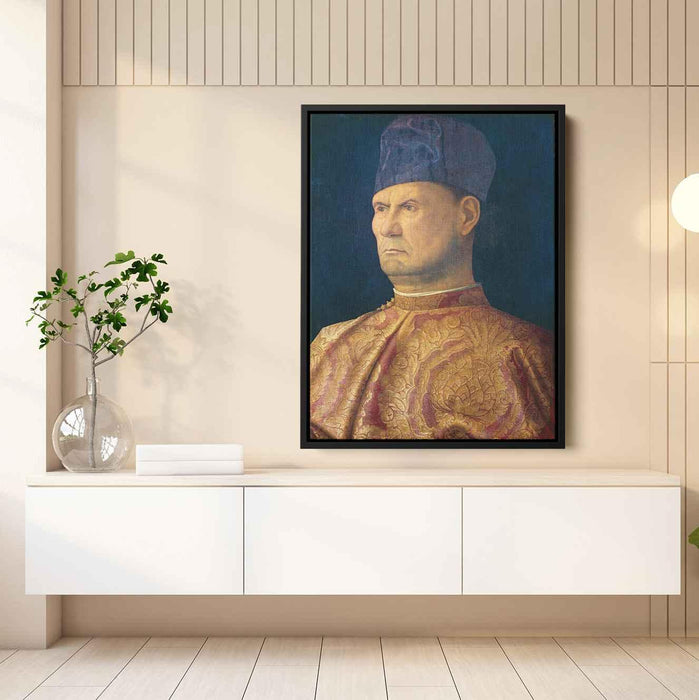 Portrait of a condottiere (1485) by Giovanni Bellini - Canvas Artwork