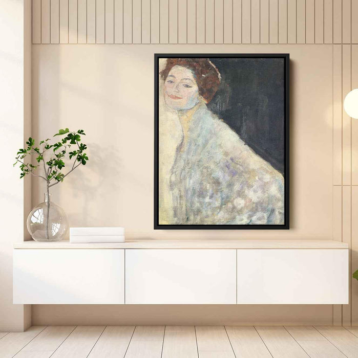 Portrait of a Lady in White (unfinished) (1918) by Gustav Klimt - Canvas Artwork