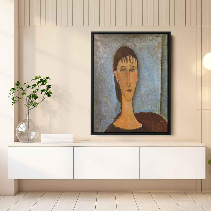 Portrait of a Young Girl (1910) by Amedeo Modigliani - Canvas Artwork