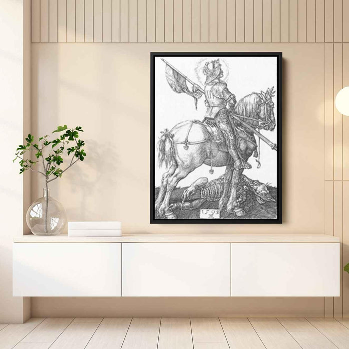 St George on Horseback (1505) by Albrecht Durer - Canvas Artwork