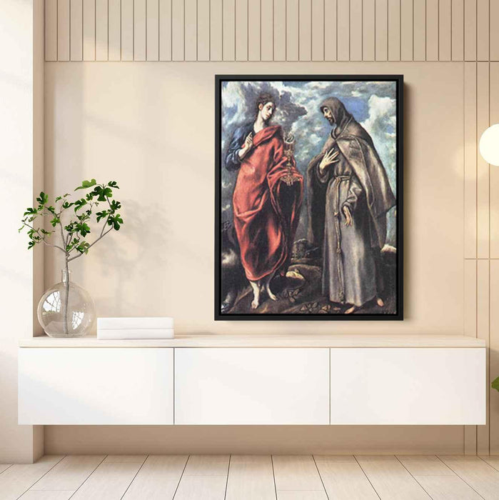 St. John the Evangelist and St. Francis (1608) by El Greco - Canvas Artwork