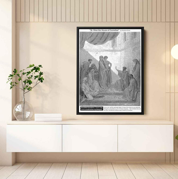 St.Peter In The House Of Cornelius by Gustave Dore - Canvas Artwork