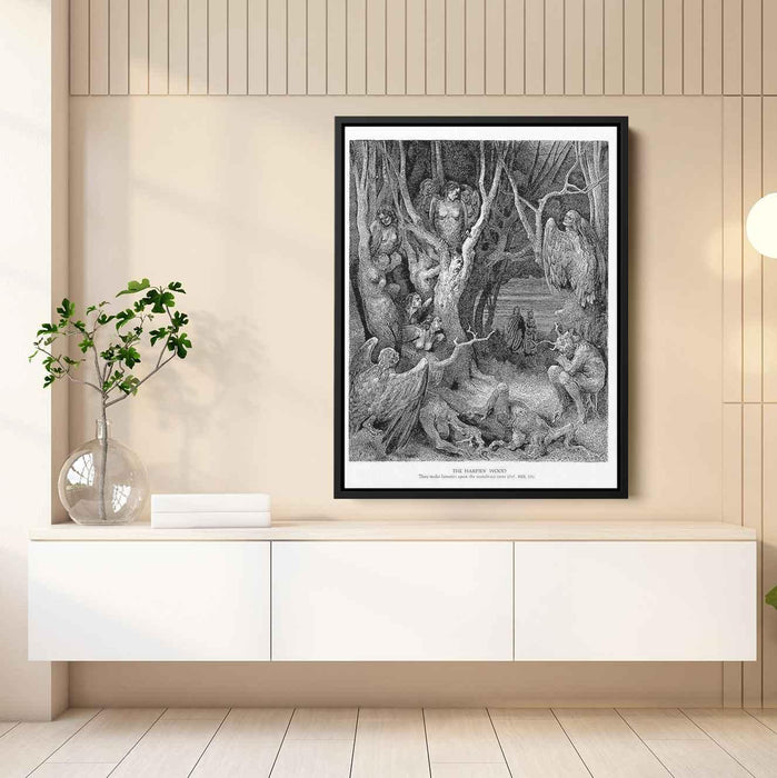 The Hapies' Wood by Gustave Dore - Canvas Artwork