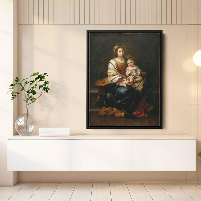 The Madonna of the Rosary by Bartolome Esteban Murillo - Canvas Artwork