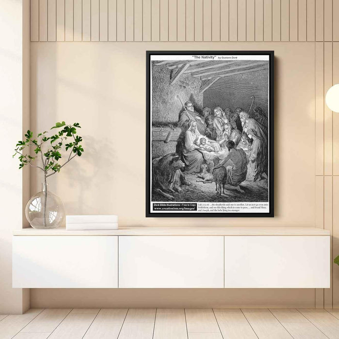 The Nativity by Gustave Dore - Canvas Artwork