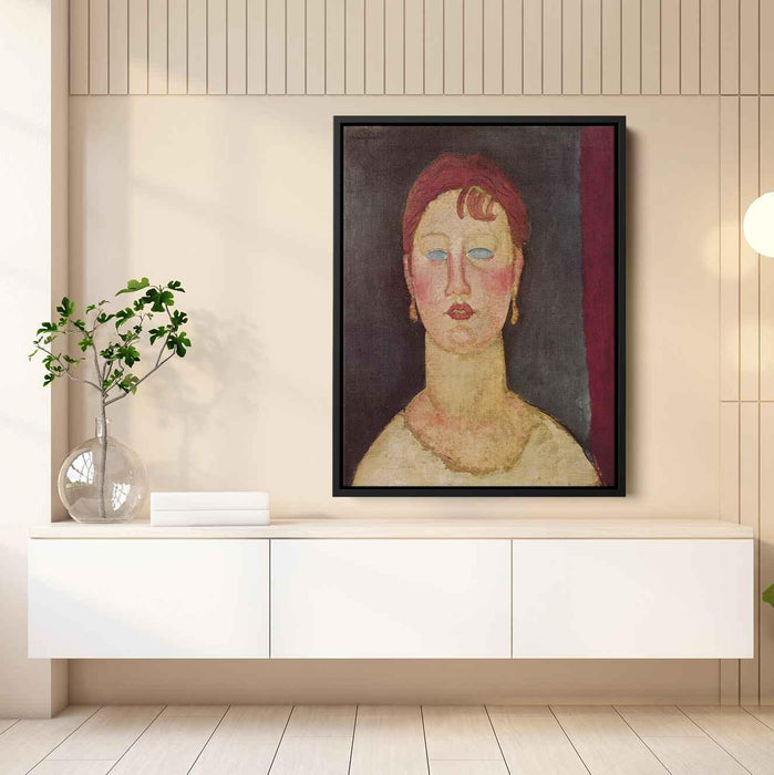 The Singer from Nice (1919) by Amedeo Modigliani - Canvas Artwork