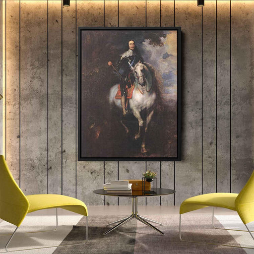 Equestrian Portrait of Charles I, King of England by Anthony van Dyck - Canvas Artwork