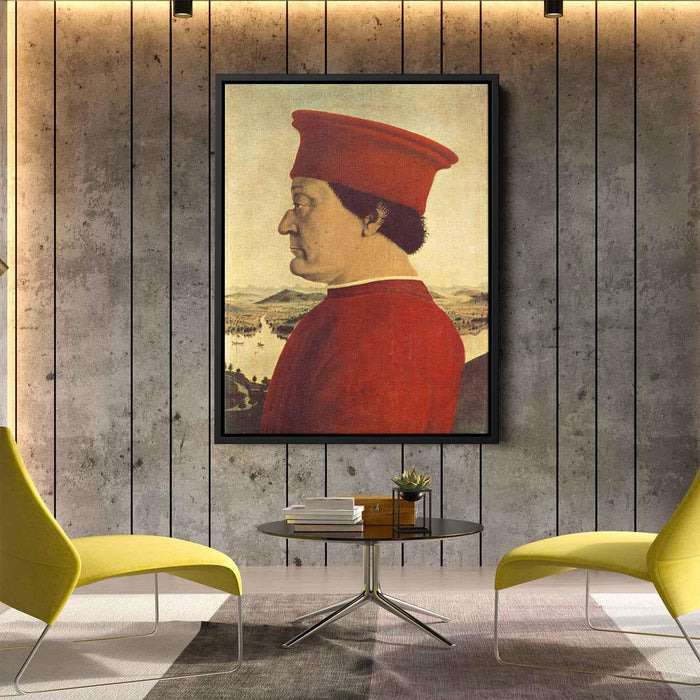 Federigo da Montefeltro (1465) by Piero della Francesca - Canvas Artwork