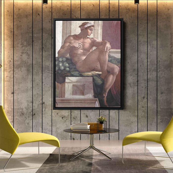 Ignudo (1509) by Michelangelo - Canvas Artwork