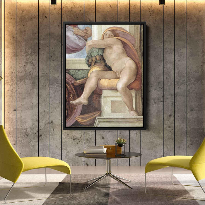 Ignudo (1509) by Michelangelo - Canvas Artwork