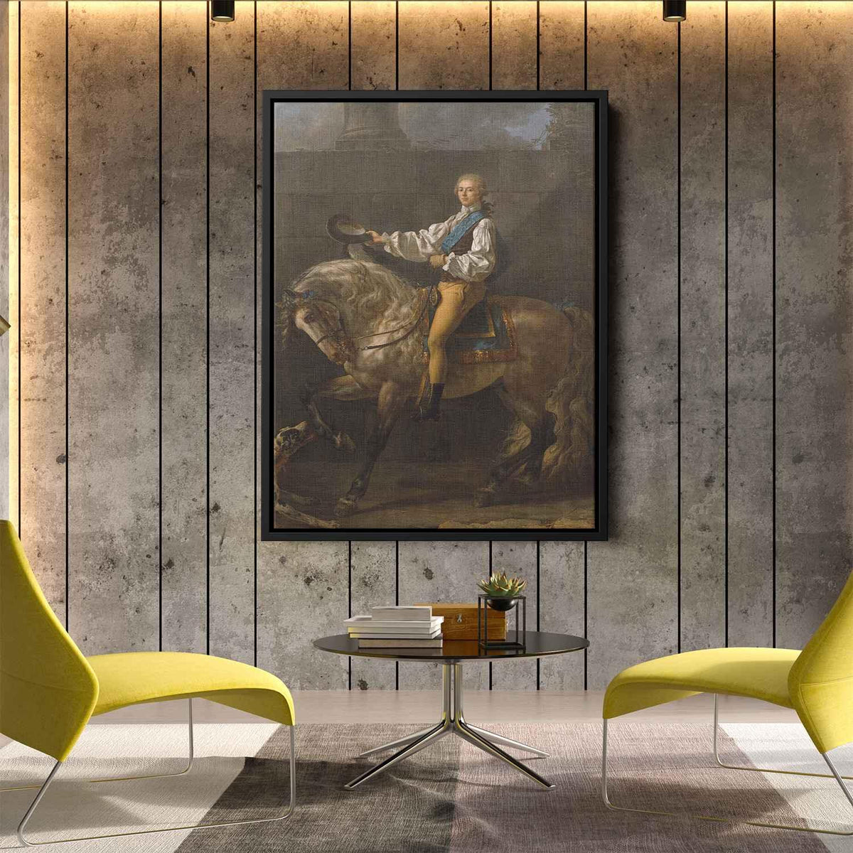 Equestrian Portrait of Stanislas Kostka Potocki (1781) by JacquesLouis