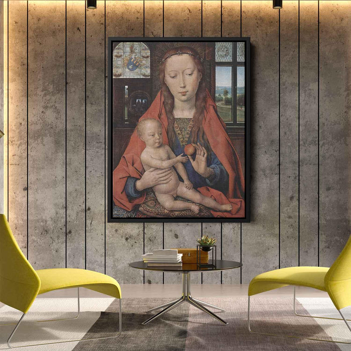 Madonna and Child, from The Diptych of Maerten van Nieuwenhove by Hans Memling - Canvas Artwork