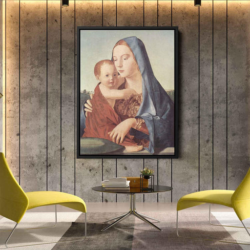 Madonna and Child (Madonna Benson) (1470) by Antonello da Messina - Canvas Artwork