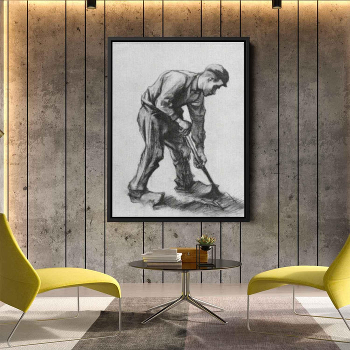 Peasant Boy, Digging by Vincent van Gogh - Canvas Artwork