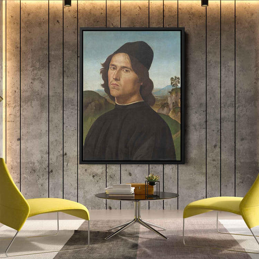 Portrait of Lorenzo di Credi (1488) by Pietro Perugino - Canvas Artwork