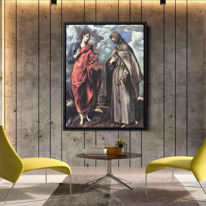 St. John the Evangelist and St. Francis (1608) by El Greco - Canvas Artwork