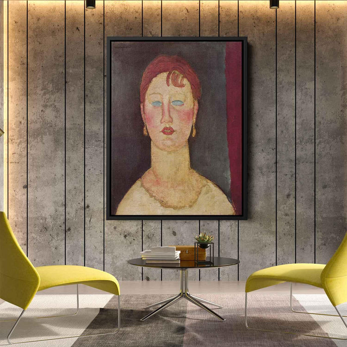 The Singer from Nice (1919) by Amedeo Modigliani - Canvas Artwork