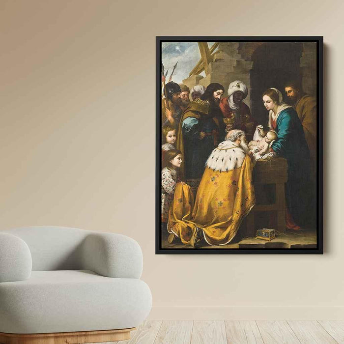 Adoration of the Magi (1660) by Bartolome Esteban Murillo - Canvas Artwork