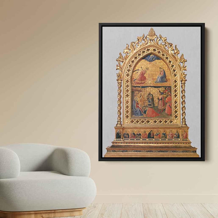 Annunciation and Adoration of the Magi (1424) by Fra Angelico - Canvas Artwork