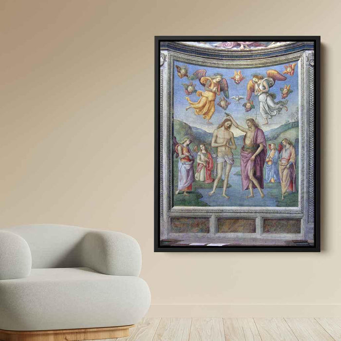 Baptism of Jesus (1507) by Pietro Perugino - Canvas Artwork