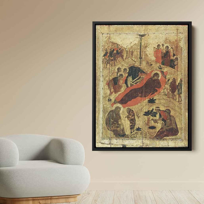 Birth of Christ (1405) by Andrei Rublev - Canvas Artwork