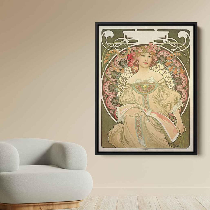 Reverie (1897) by Alphonse Mucha - Canvas Artwork