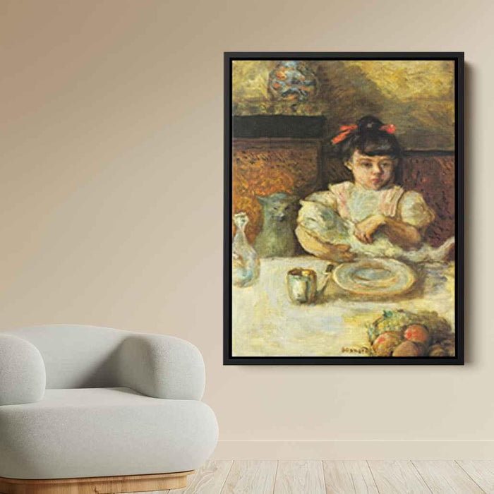 Child and Cats by Pierre Bonnard - Canvas Artwork