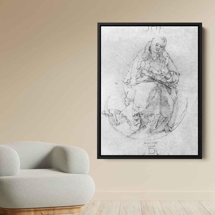 Crescent Madonna (1514) by Albrecht Durer - Canvas Artwork