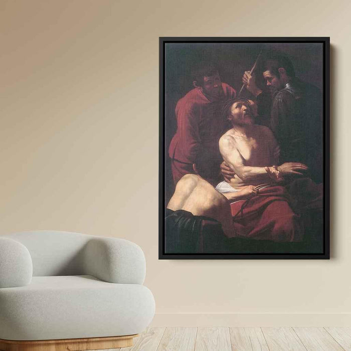 Crowning with Thorns (1603) by Caravaggio - Canvas Artwork